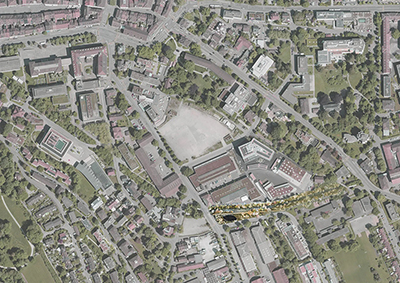 Visulaisierung eines Kanalbads der Eulach